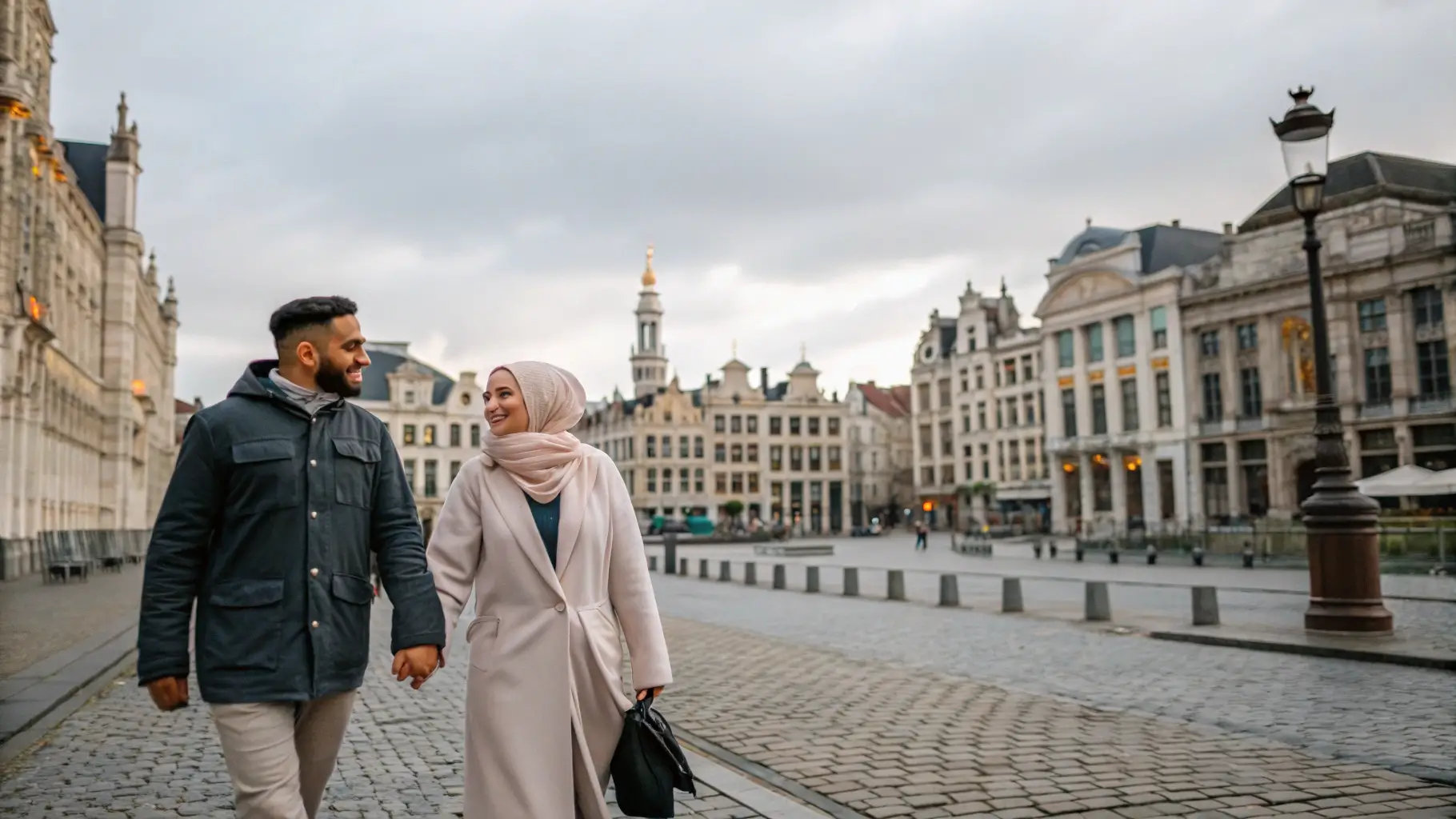 رجل عربي يتزوج فتاة أوروبية في علاقة زواج شرعي في أوروبا