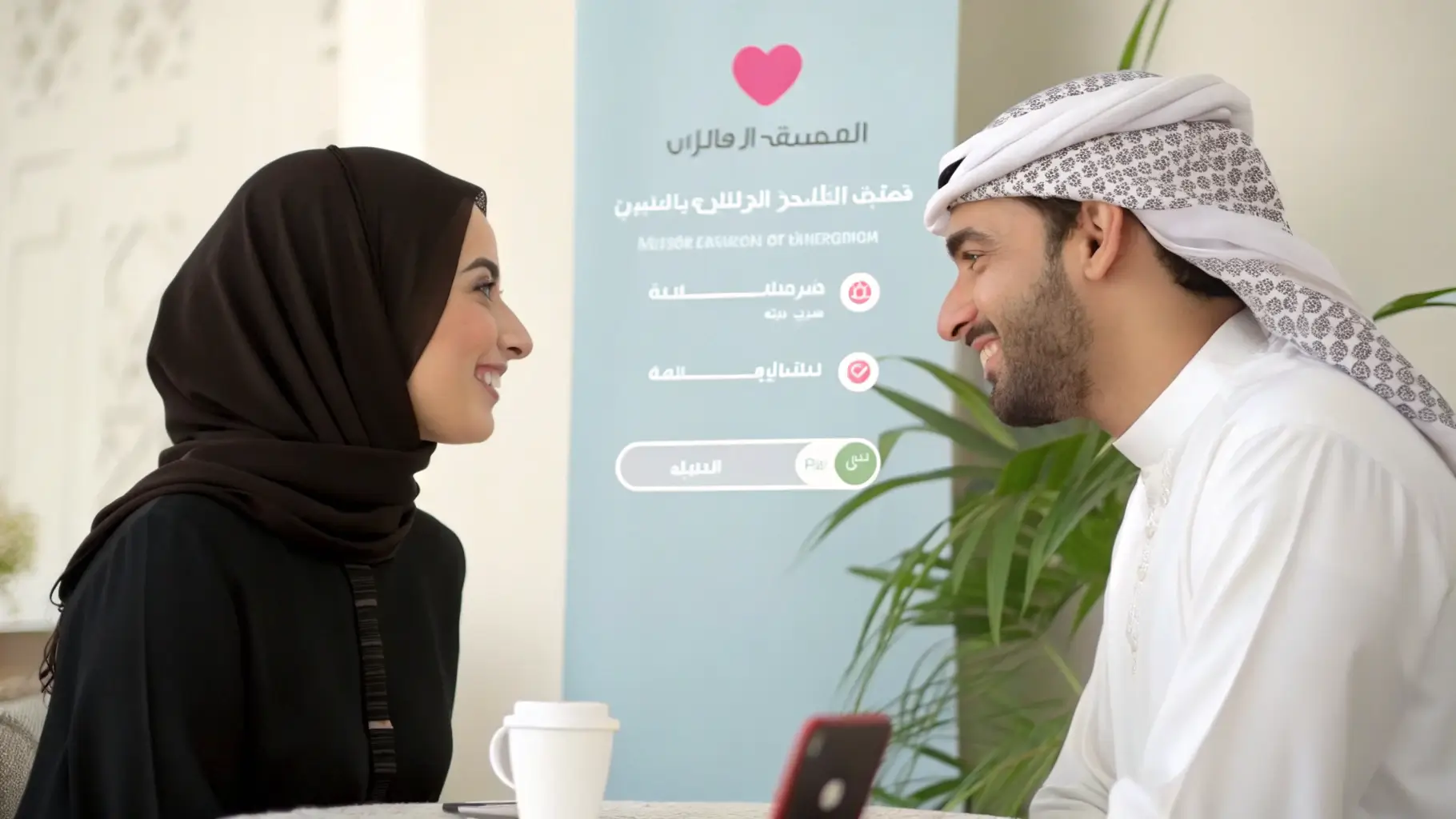 شاب وفتاة يتعرفان عبر موقع زواج مجاني بدون اشتراك