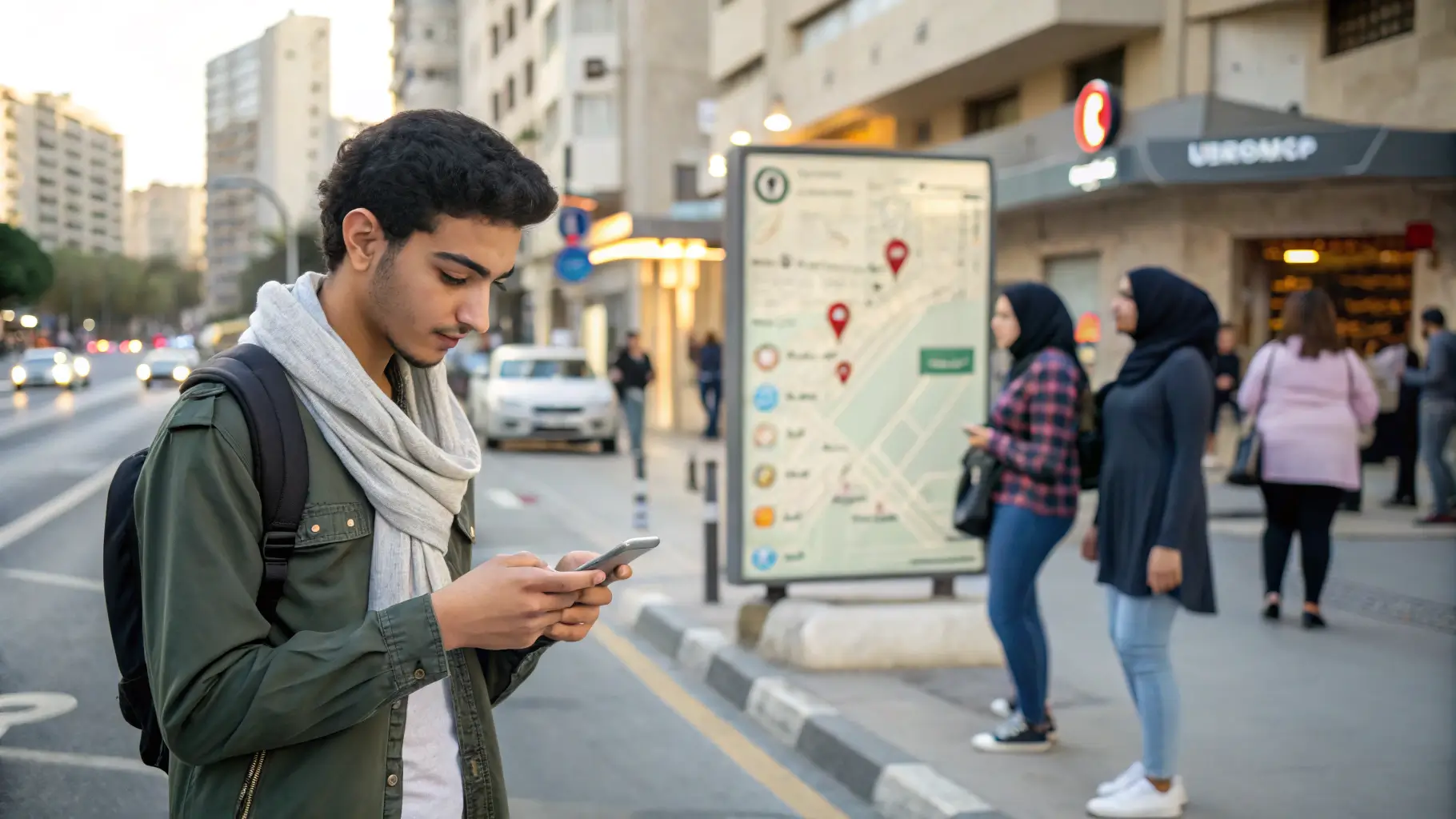 شاب عربي يبحث عن فتيات بالقرب منه عبر تطبيق تعارف مجاني في 2025