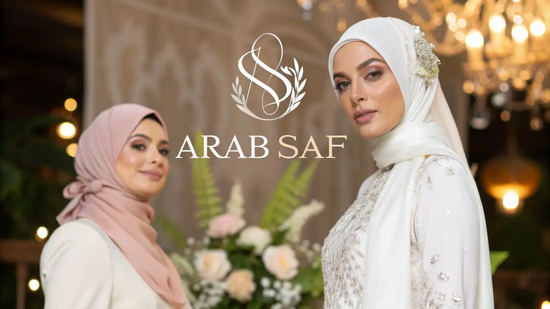 فتيات عربيات محجبات أنيقات يبتسمن برقة في أجواء عصرية، يعبرن عن الجدية في التعارف والزواج الشرعي.