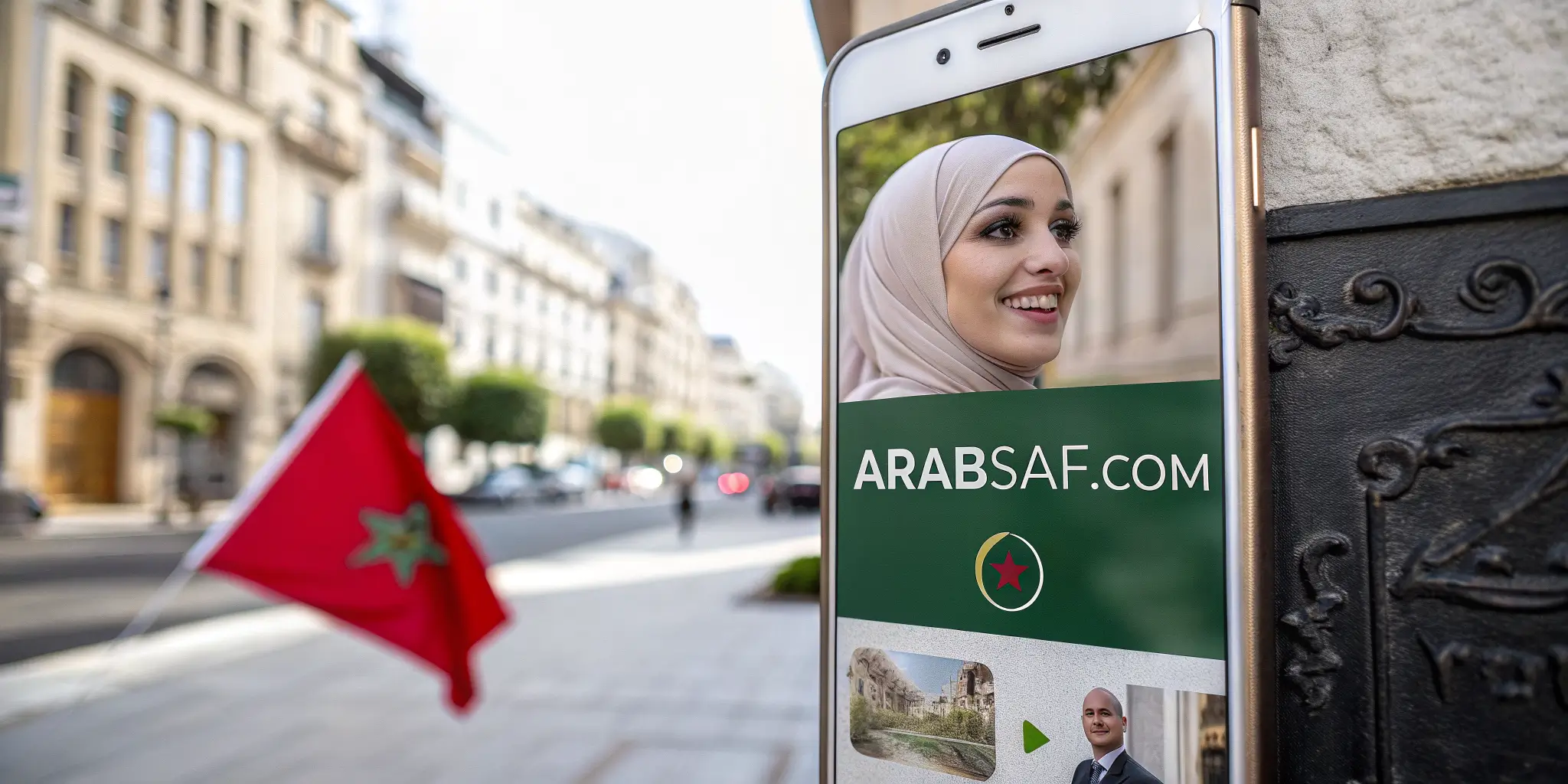 مواقع تعارف مغربيات للزواج الشرعي مجانًا 2026 مع علم المغرب