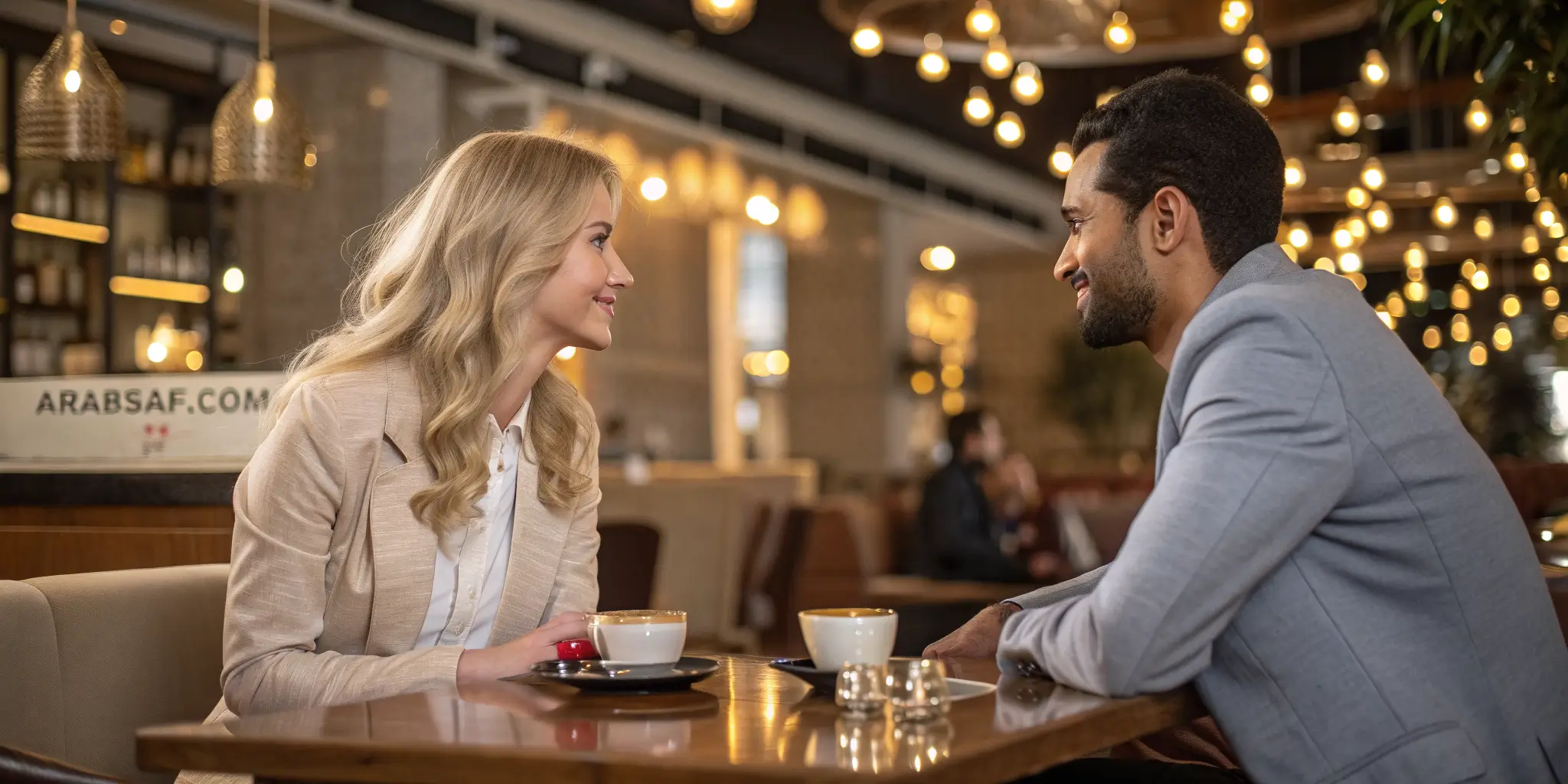 رجل عربي يلتقي فتاة جادة بعد التعارف عبر أفضل موقع زواج شرعي للعرب