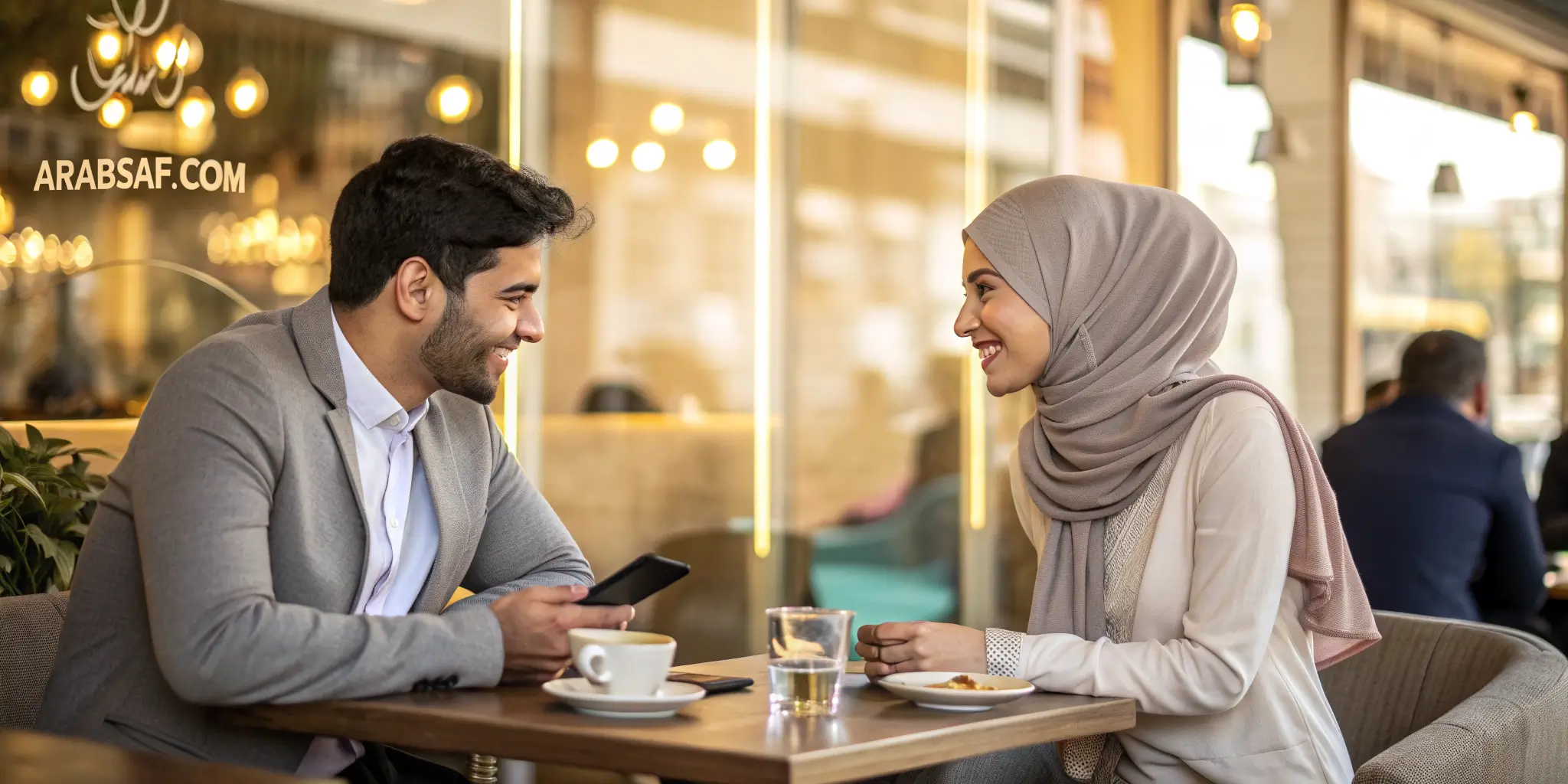 موقع زواج عربي مجاني 100% تعارف شاب وفتاة عربية في مقهى بهدف الزواج الشرعي