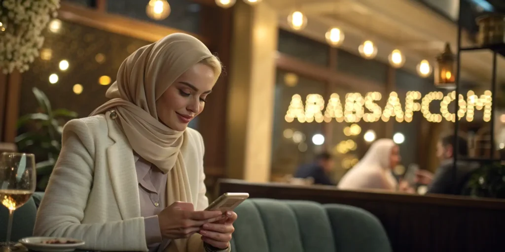 تعارف وزواج من بنات ألمانيات بدون تسجيل – فتاة أوروبية أنيقة في مقهى فاخر