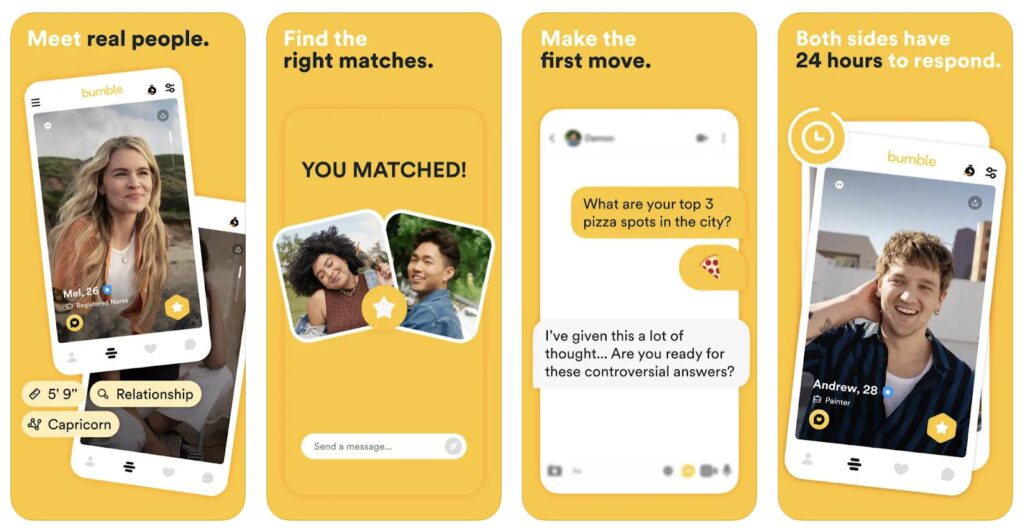 تطبيق Bumble للتعارف في ألمانيا 2026 حيث تبدأ المرأة المحادثة لبناء علاقة جادة