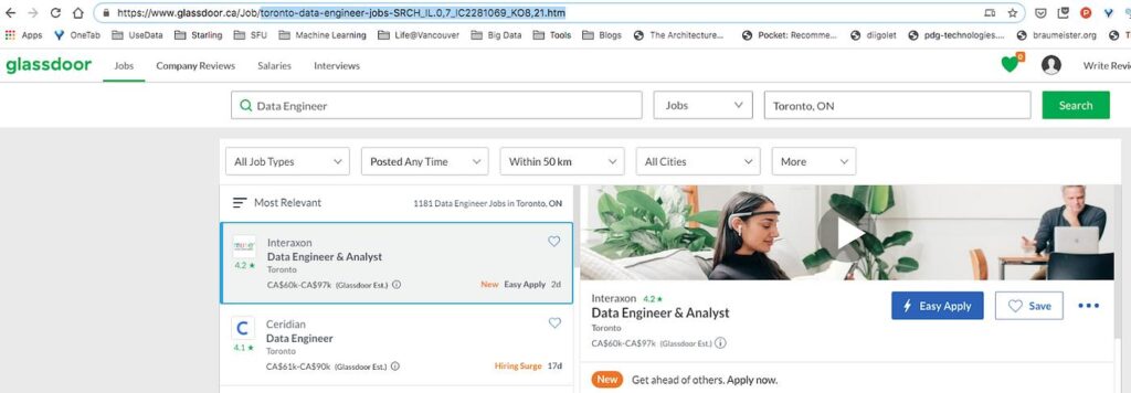 البحث عن عمل في كندا 2026 باستخدام Glassdoor Canada لمعرفة الرواتب وتقييم الشركات