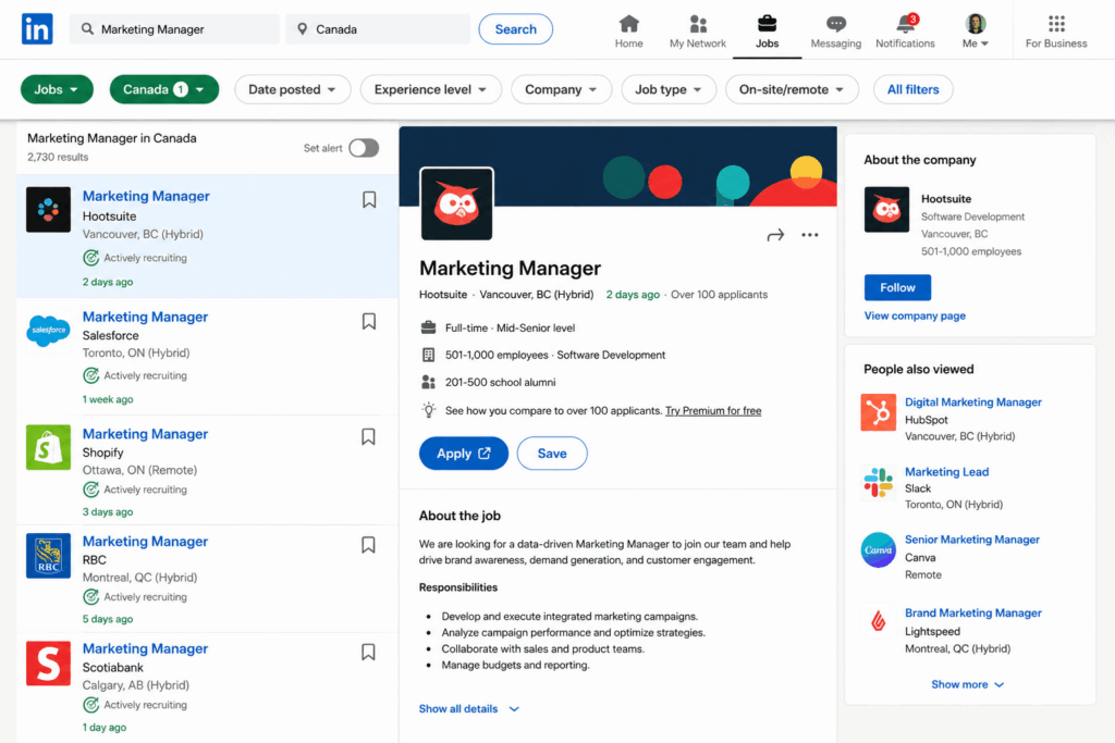 LinkedIn Jobs وظائف كندا 2026 للشباب العرب والمهنيين