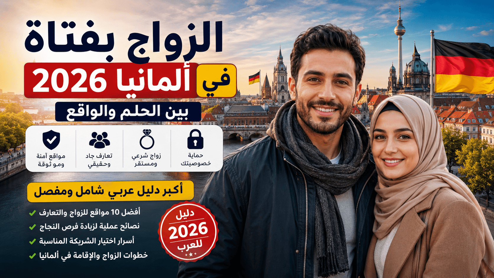 الزواج بفتاة في ألمانيا 2026 – دليل الزواج الشرعي والتعارف الجاد للعرب في ألمانيا