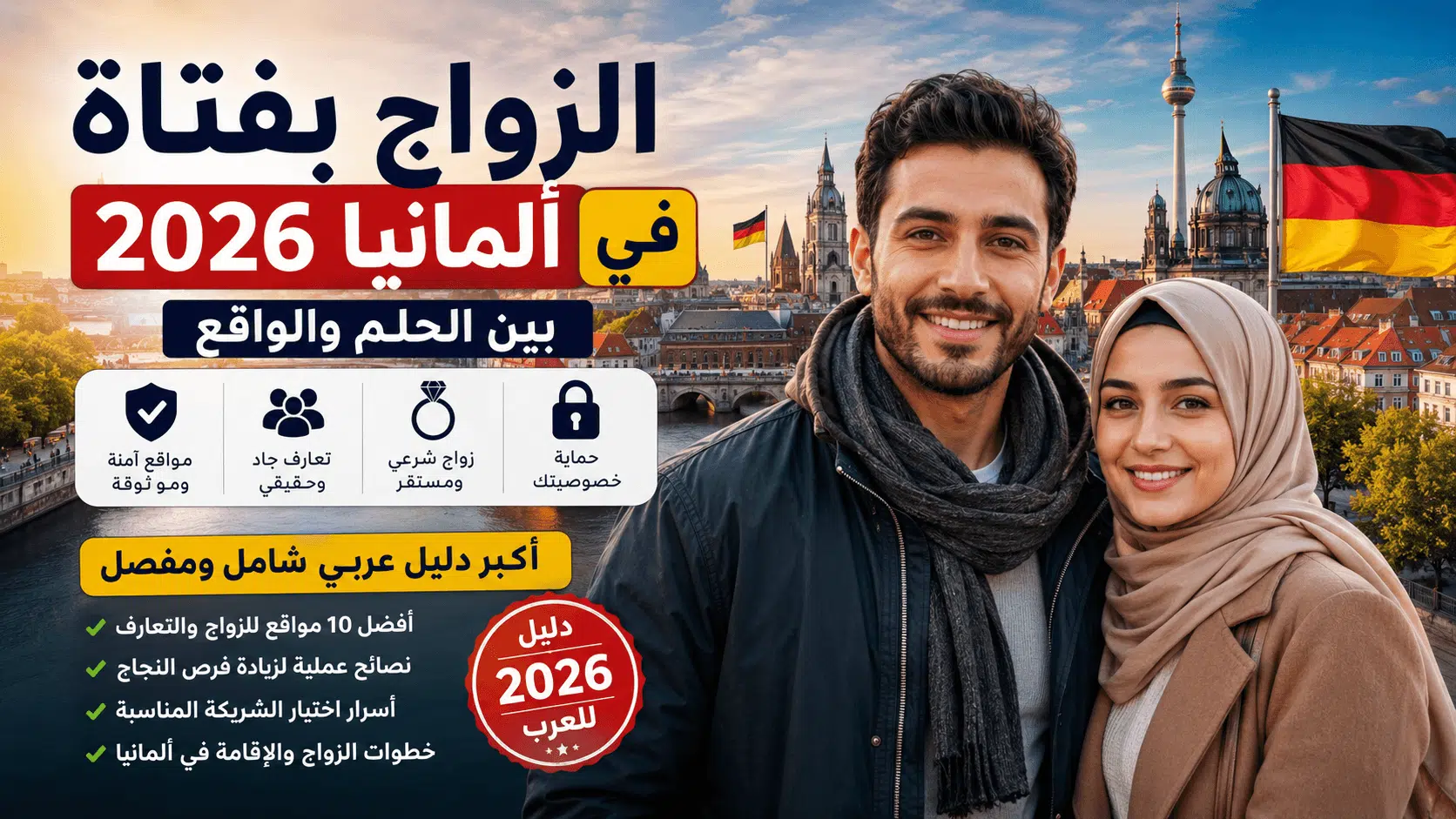 الزواج بفتاة في ألمانيا 2026 – دليل الزواج الشرعي والتعارف الجاد للعرب في ألمانيا