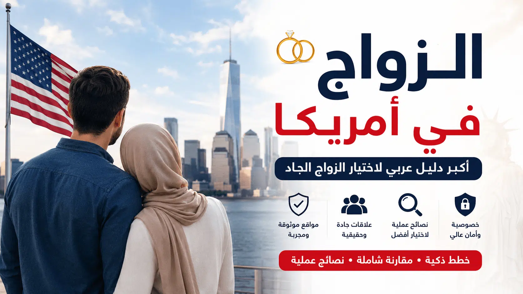 الزواج في أمريكا – أفضل مواقع الزواج الجاد للعرب وبناء علاقة مستقرة في 2026