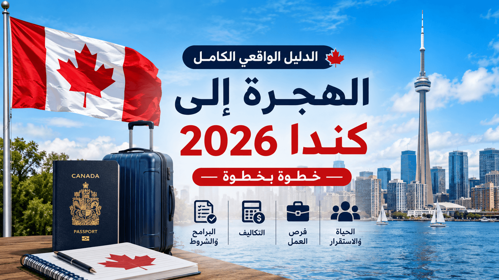 الهجرة إلى كندا 2026 — الدليل الواقعي الكامل خطوة بخطوة