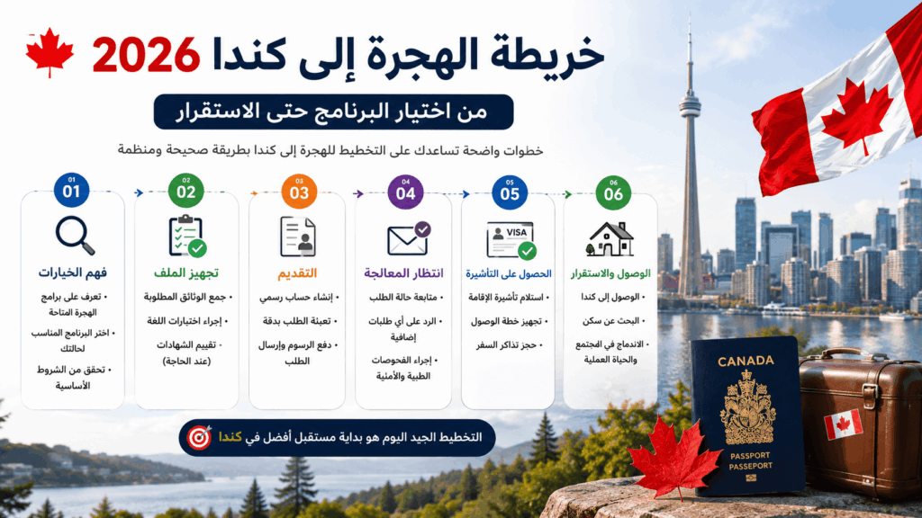 خريطة الهجرة إلى كندا 2026