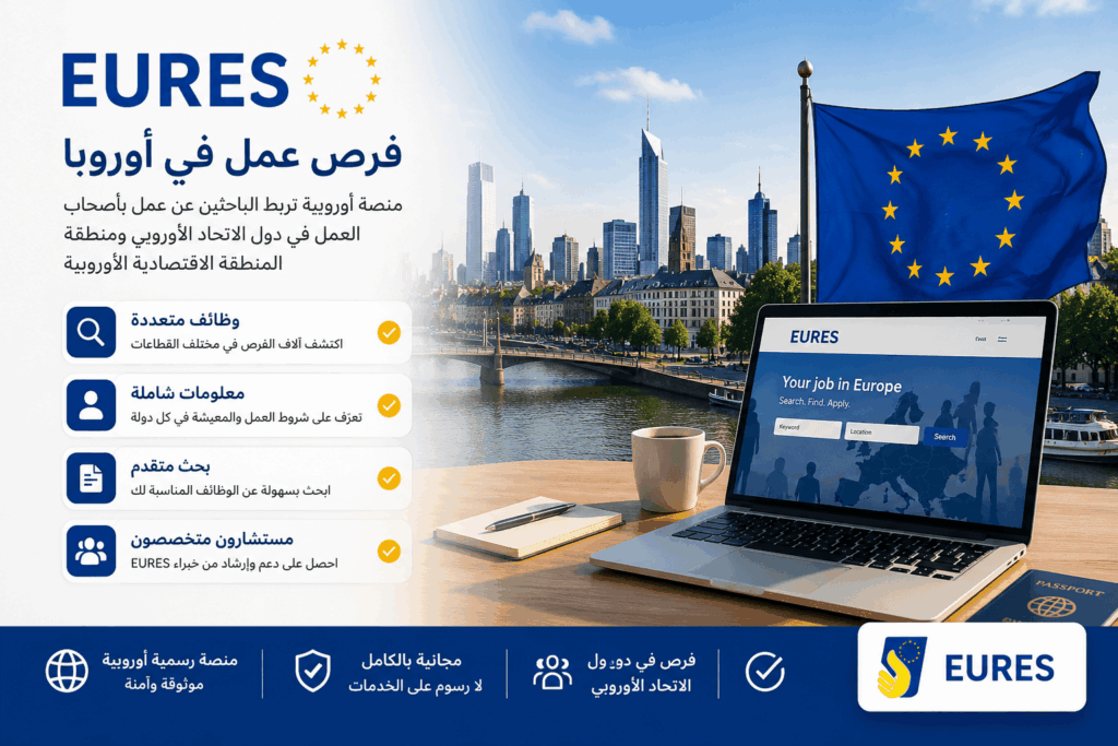 العمل والهجرة إلى أوروبا عبر منصة EURES الرسمية 2026