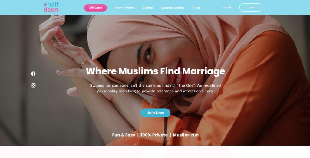 Half Our Deen – منصة إسلامية للزواج الجاد والتعارف الشرعي للمسلمين