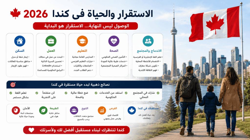 الاستقرار والحياة في كندا