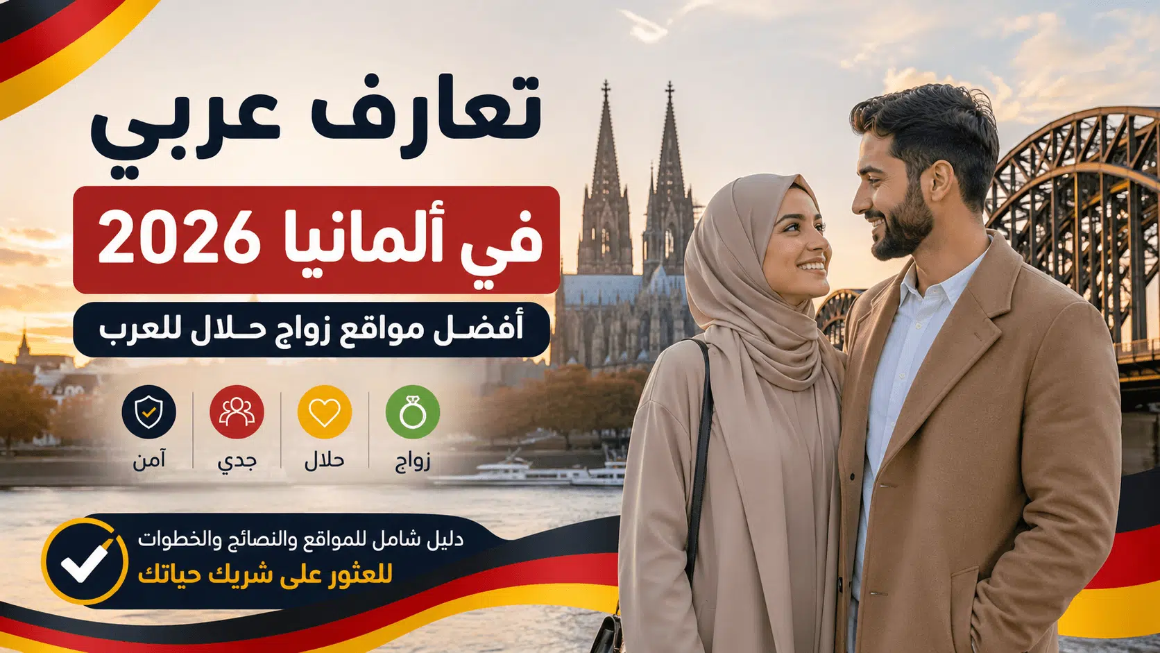 Alt Text: تعارف عربي في ألمانيا 2026 – أفضل مواقع زواج حلال للعرب للعثور على شريك الحياة