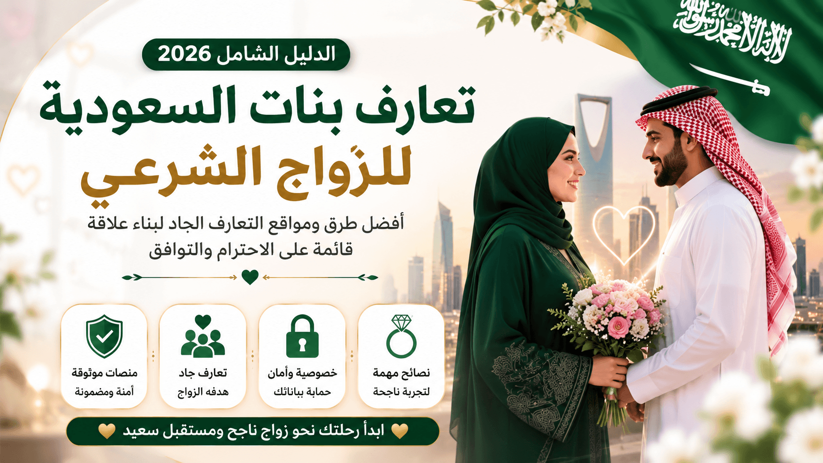 تعارف بنات السعودية للزواج الشرعي 2026 – أفضل مواقع الزواج الجاد والدليل الشامل