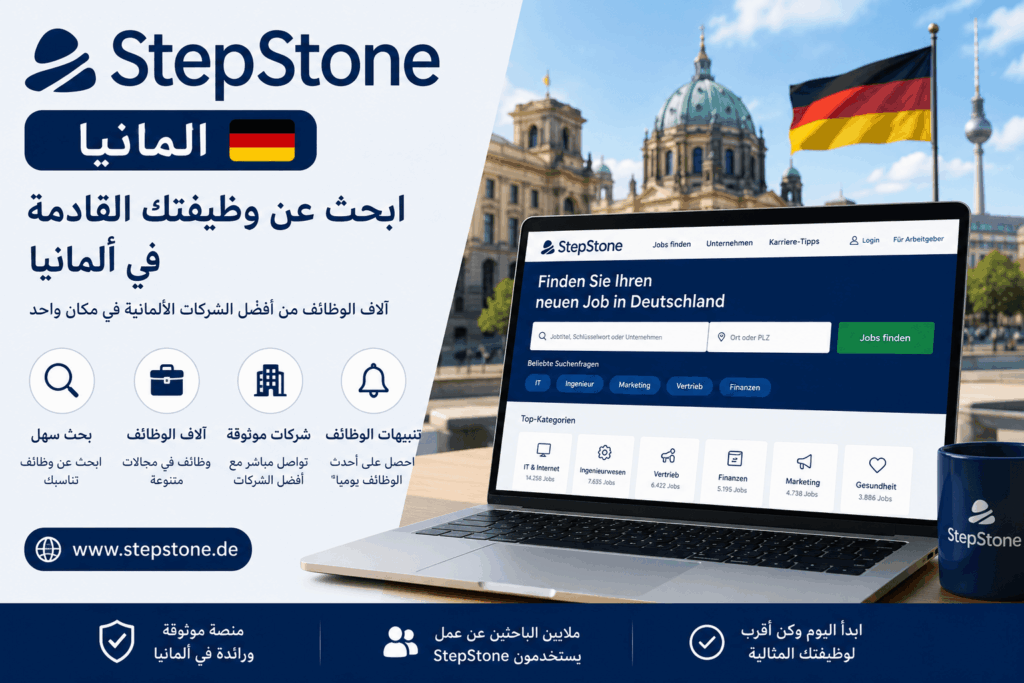 StepStone ألمانيا للبحث عن فرص العمل والوظائف في ألمانيا 2026