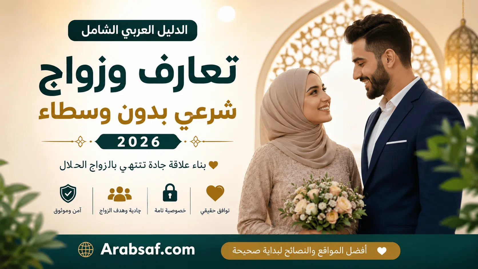 تعارف وزواج شرعي بدون وسطاء 2026 لبناء علاقة جادة تنتهي بالزواج